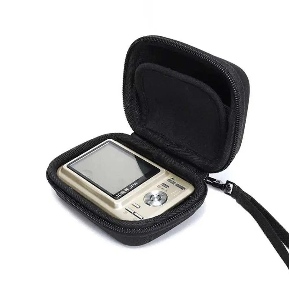 Hard Case Digital Camera Bag Shockproof Waterproof Cameras Storage Holder Zipper Pouch Black Camera Carrying Case Earphone Data