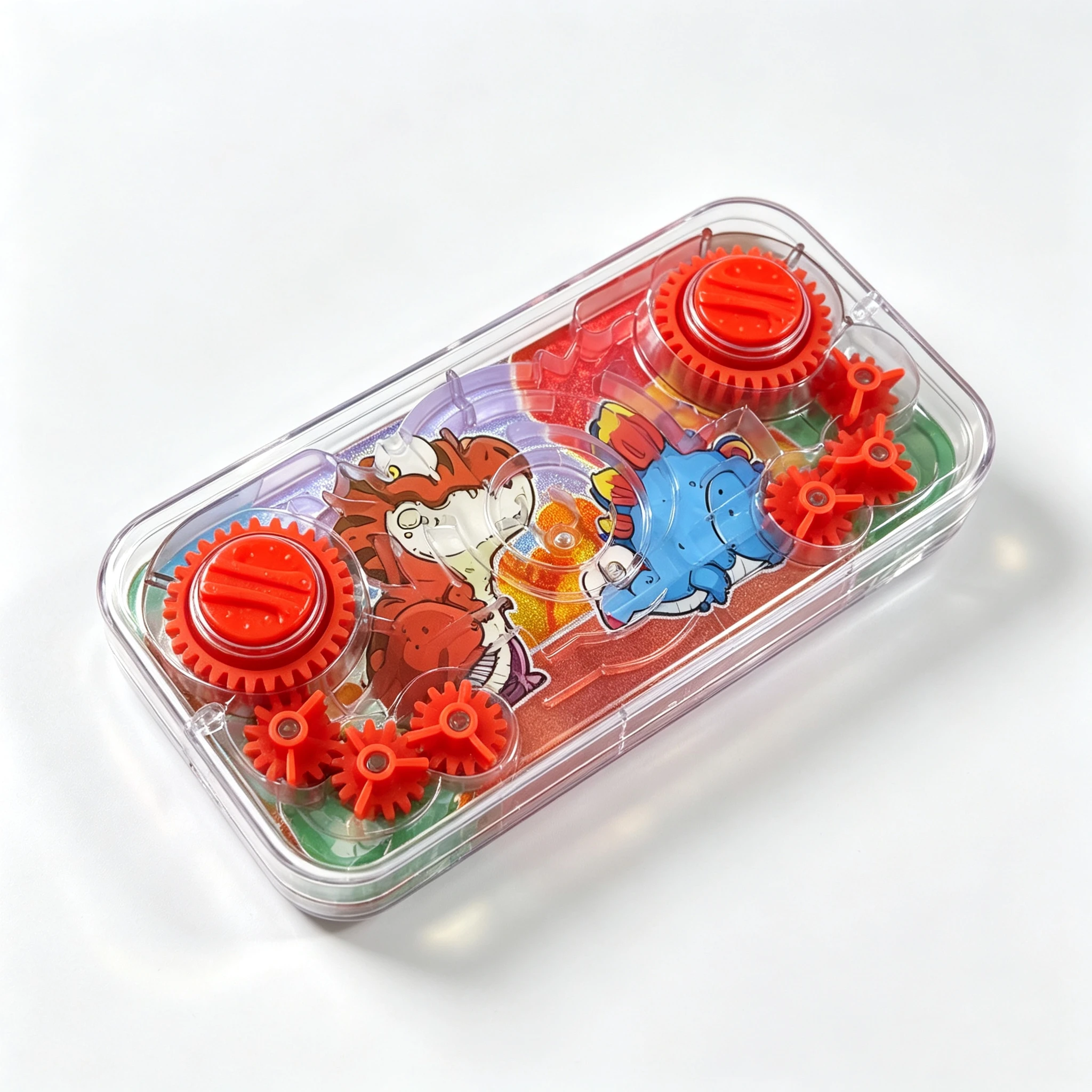 Rotating Gear Maze Handheld Game Console for Children  3D Stereoscopic Balance Track Bead Educational  Toy