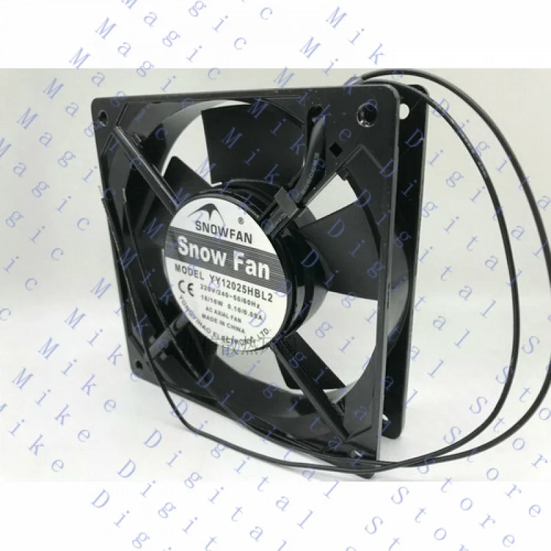

UU 1 шт. вентилятор переменного тока 20 В/240 В 12 см 12025 2-проводной алюминиевый каркас YY12025HBL2