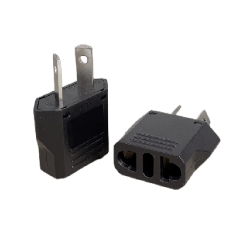 الاتحاد الأوروبي التوصيل محول CN الأمريكية الولايات المتحدة إلى الاتحاد الأوروبي اليورو الأوروبي روسيا كوريا إسبانيا فرنسا BR السفر محول 2Pin التيار المتناوب محول الطاقة