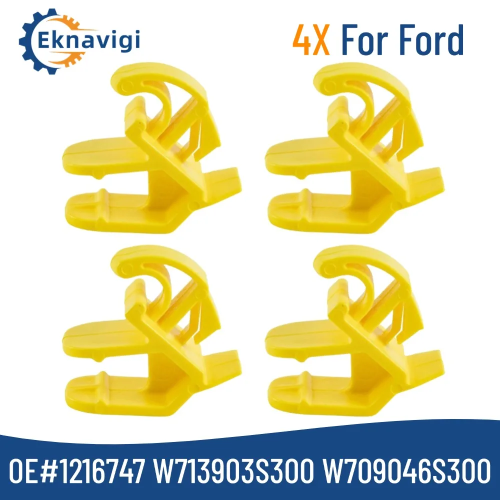 4X OE# W709046S4300 1216747 Car Rod Bonnet Retainer Hood Retaining Clip For Ford Mondeo Ranger Transit Fiesta Sierra Escort