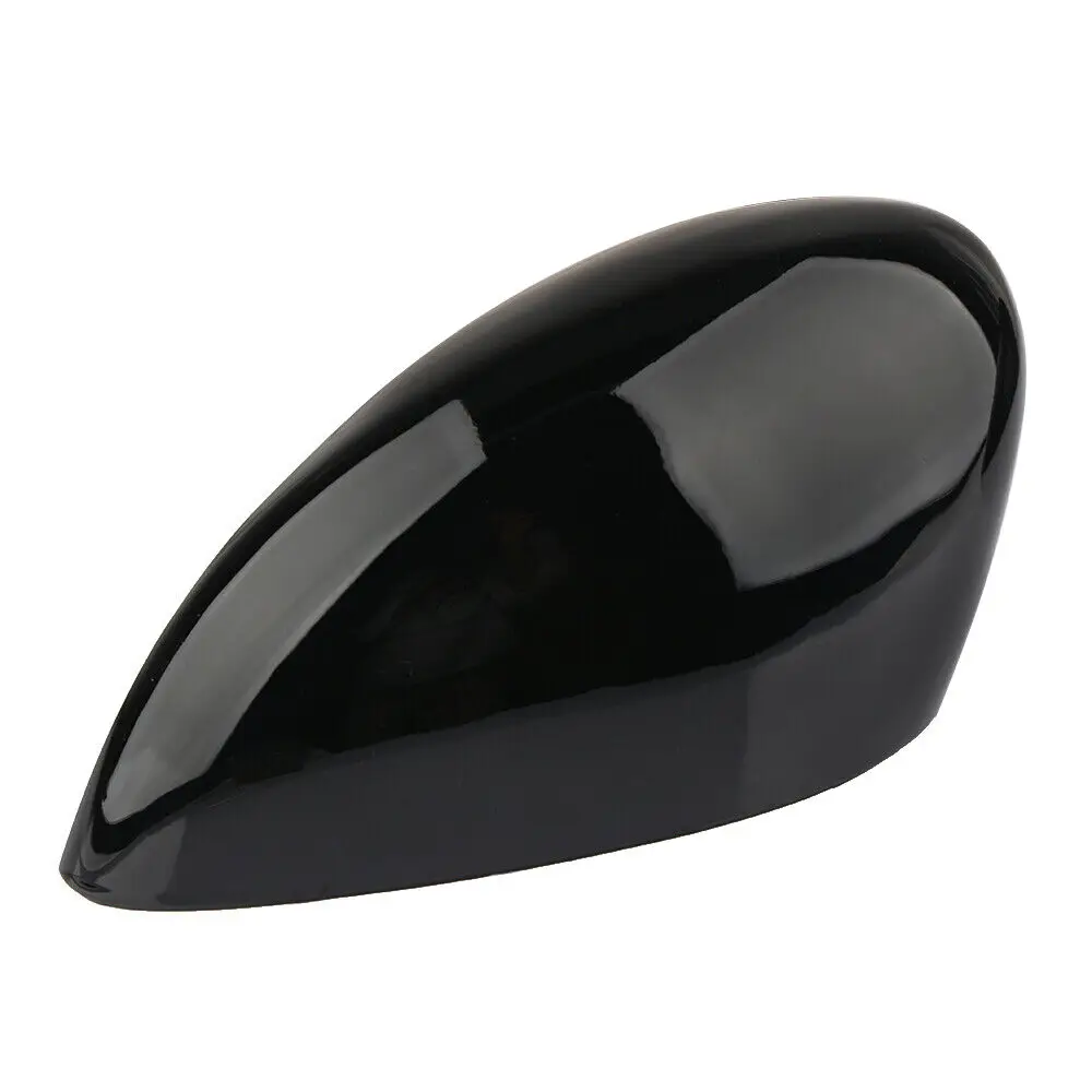 Rearview Mirror Cover Side Wing Mirror Caps Fit For Ford Fiesta MK7 2008 - 2017 Glossy Black Replacement Car Accessories