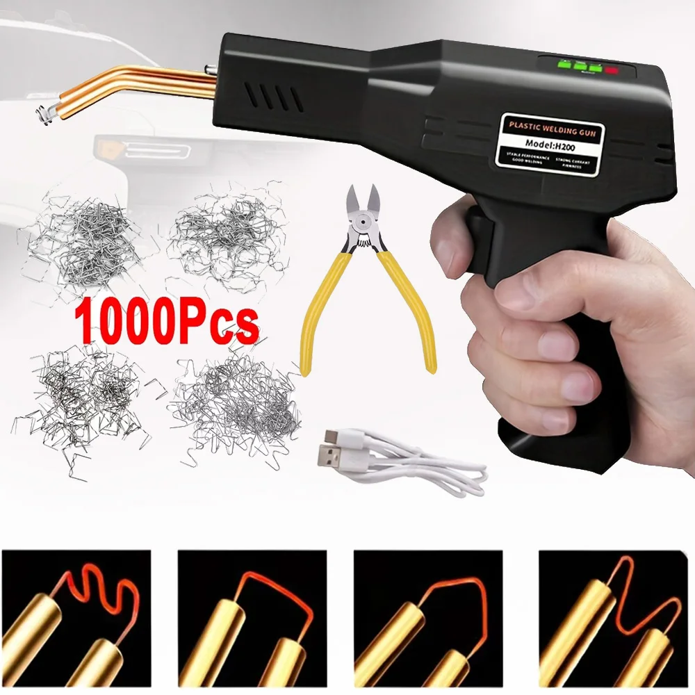 ポータブルプラスチック溶接機-4-tpyes-ホットステープル-type-c-プラスチック車のバンパー修理プラスチック亀裂修正熱溶接セット