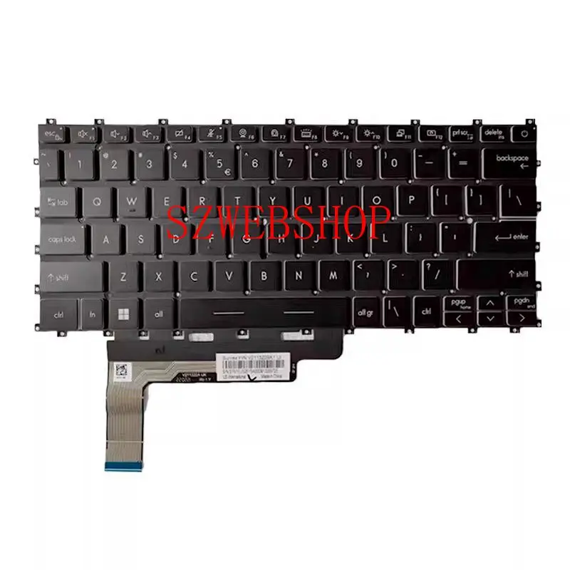 New Laptop US Keyboard For MSI Summit E13 Flip Evo A12M A12MT English RGB Backlit Black