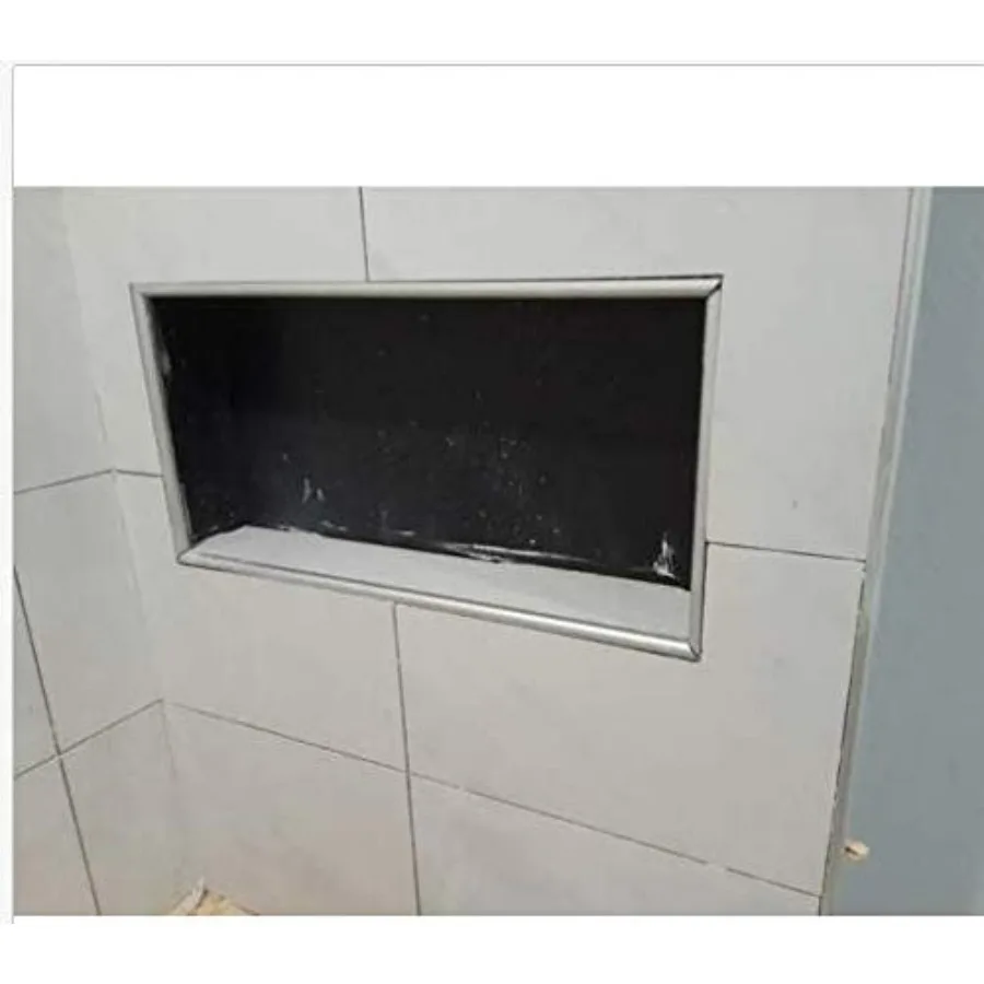 

Shower Niche Ready for Tile Flapped Over Shelf Insert 16x28 Shower Organizer for Shampoo Toiletry Storage Flush Mount