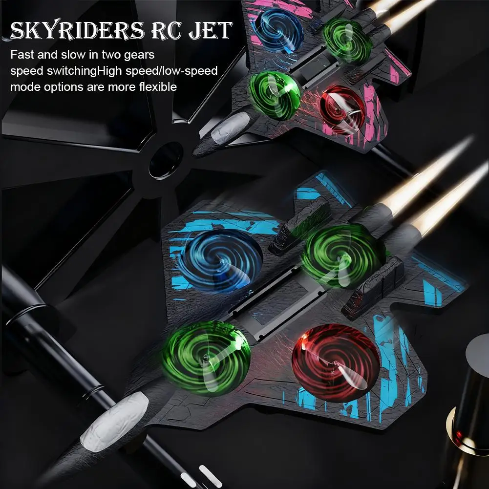 Espuma epp controle remoto lutador de espuma detecção gravidade 2.4g dublê quatro motor helicóptero portátil recarregável rc hobby jato avião