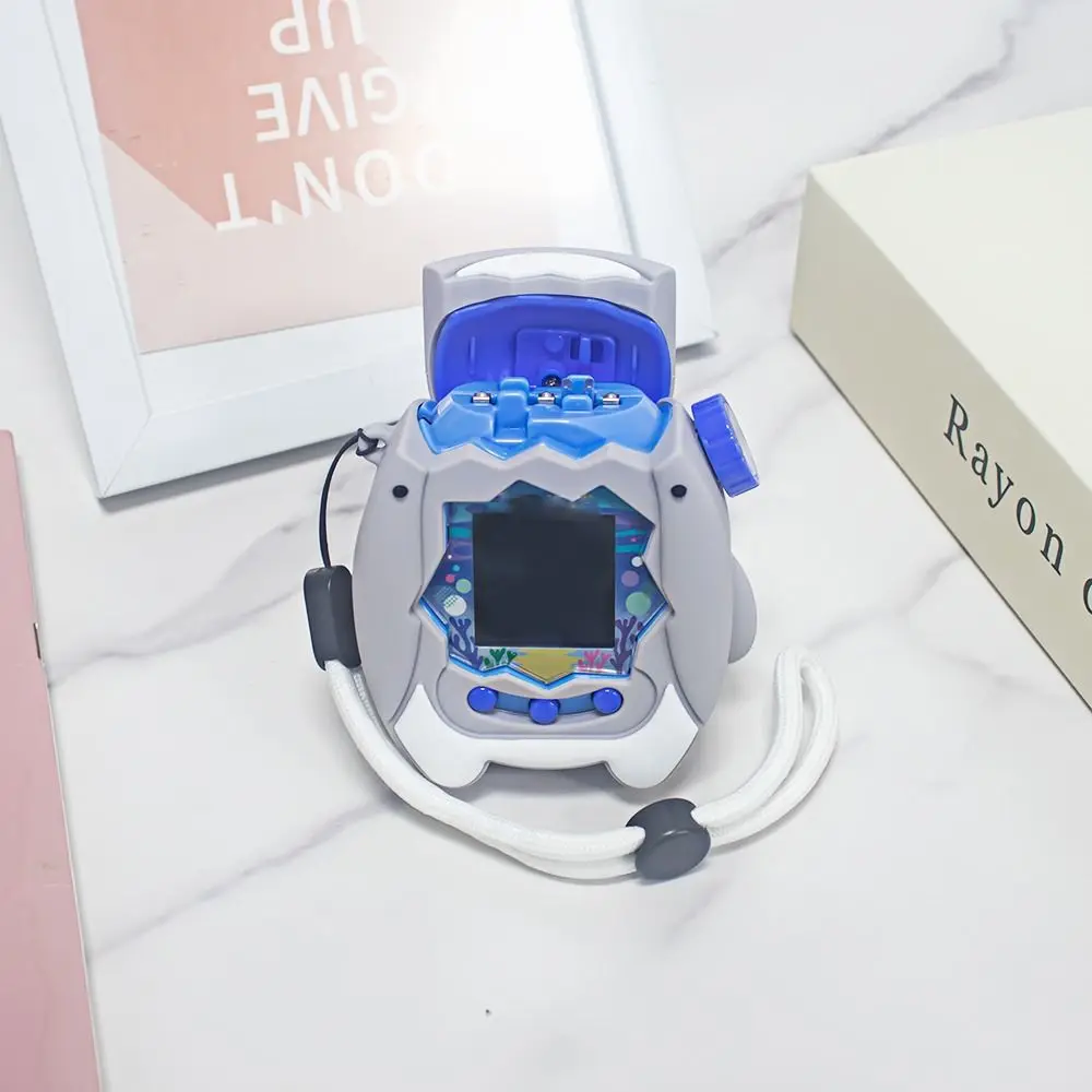 

Silicone Games Console Protective Case Cute Cartoon Anti-Scratch Skin Cover Sleeve with Lanyard for Tamagotchi Paradise