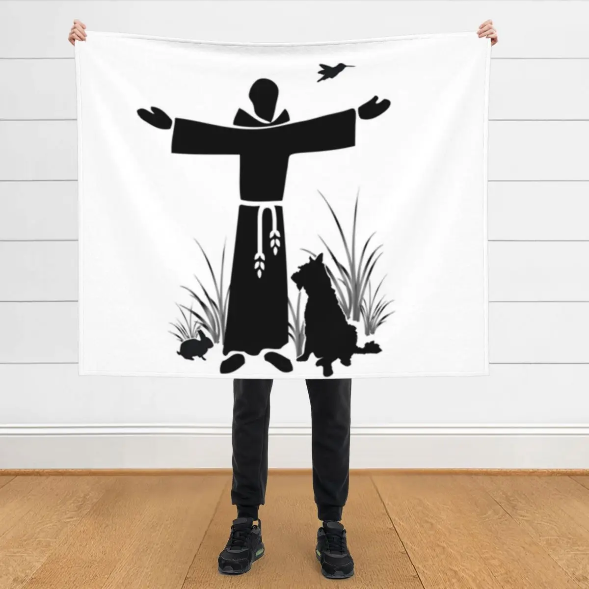 

Feast of St Francis of Assisi Throw Blanket halloween Soft Plush Plaid Hairys Blankets