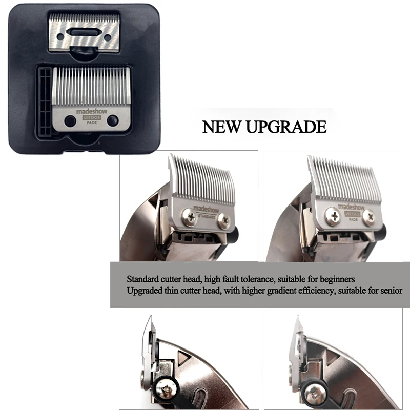Оригинальные лезвия машинки для стрижки волос Madeshow M5 M10, электрическая машинка для стрижки волос из нержавеющей стали, триммер для волос, лезвие для головки