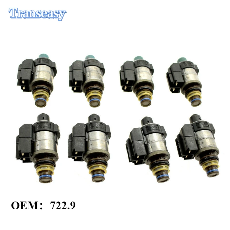 Tested 8 Pcs 722.9 7 Speed Automatic Transmission Solenoid Suit For Mercedes Benz 0260130035 0260130034 2202271098 A2202271098