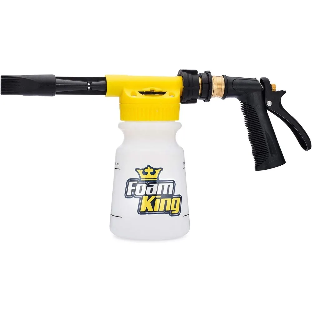 

Foam King Car Wash Foam Gun, Foam Cannon for Hose Garden - The King of Suds - Ultimate Scratch Free Cleaning Car Soap Sprayer -