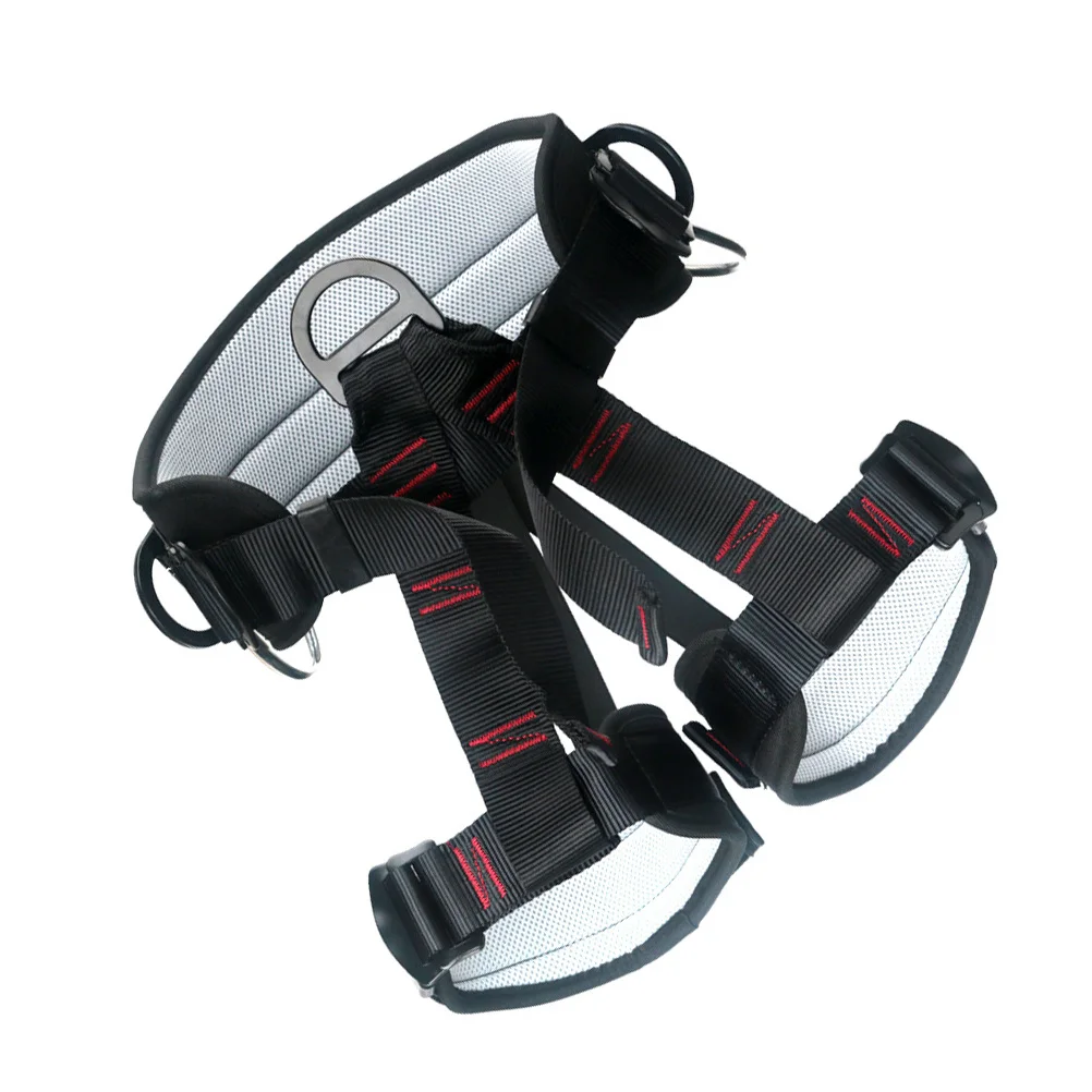 1pc Safety Harness Half Body Safety Belt Wide Thickened For Climbing Rappelling Mountaineering Fire Outdoor