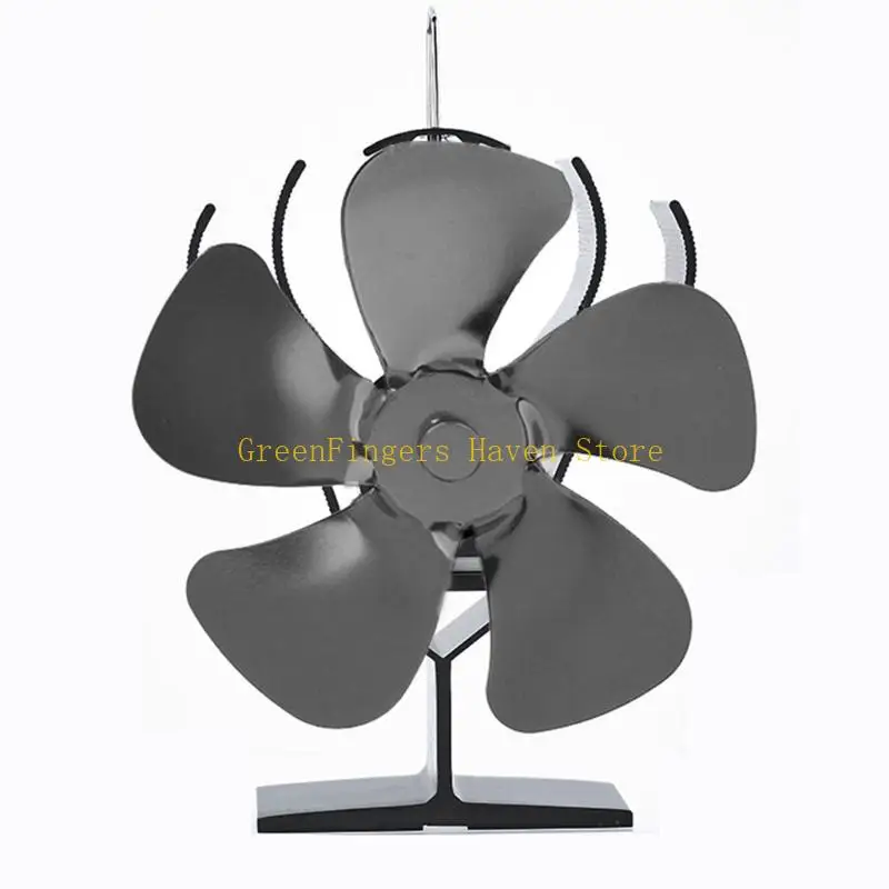 

F68D Burning Log for Burner Fireplace Heat Powered Stove Fan Larger Air 5-B