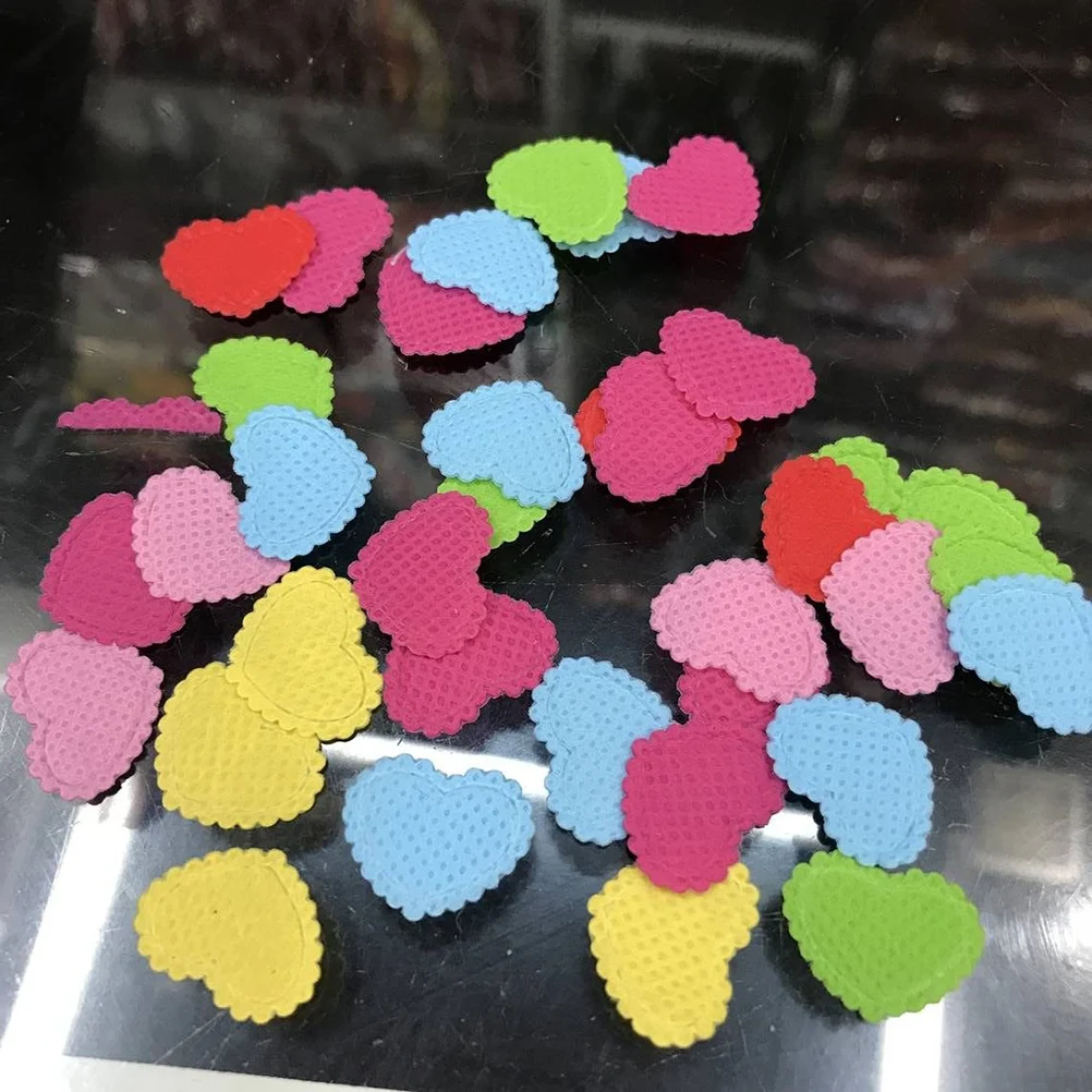 

200pcs Felt Flower For Crafts Flowers DIY Handmade Crafts Assorted Colors Sewing Scrapbooks Greeting Cards Storage Containers