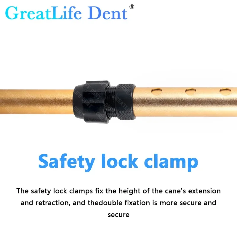 

GreatLife Dent Old Man Walking Stick Telescopic Canes T Handle Baston Elder Stable Crutch No Slip Pole Folding Hiking Elderly