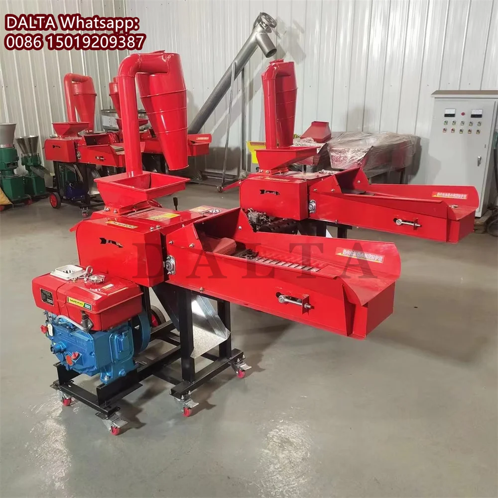 8HP дизельный двигатель, высокоскоростная дробилка для травы, резак для резки сена, тестомес для фермы