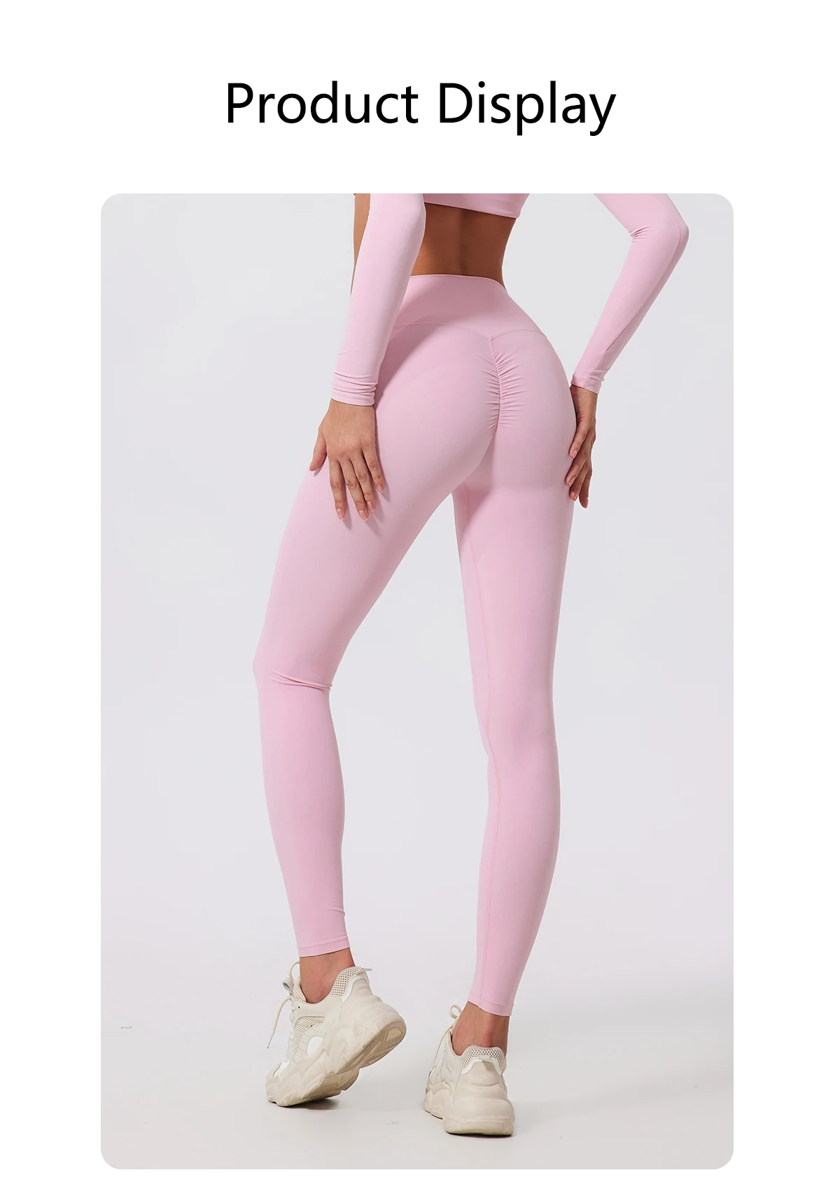 Neue Sommer High-Waist Sport-Leggings für Damen, Atmungsaktive Enge Hosen, Outdoor-Sportbekleidung, Damen-Gym-Sporthosen, Yoga-Damenhosen – Detail 1