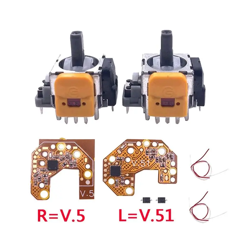 AT29-2PCS Hall Joystick+Calibration Board For One Gamepad Hall Effect & Hall Joystick Center/Outer Ring Calibration