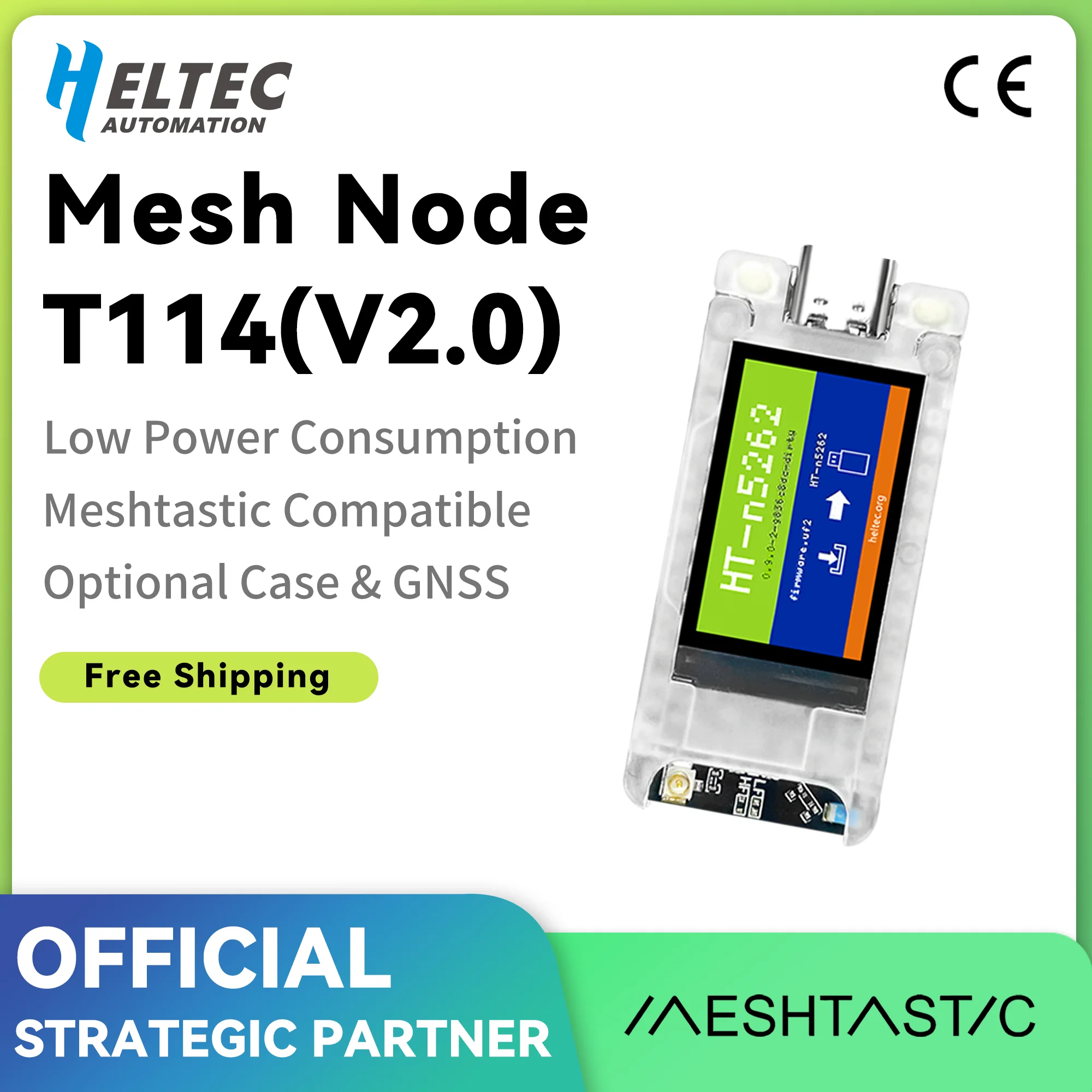 Heltec T114 V2 Localizzatore Meshtastic Nordic nRF52840 SX1262 GPS LoRaWAN LoRa Arduino Dispositivo di posizionamento BLE WiFi a bassa potenza