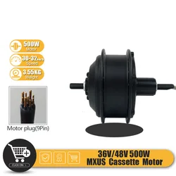 36V/48V500W MXUS Electric Scooter Bicycle Motor Mountainous Bike Rear Cassette Retrofit Electric Booster Single Motor 32Km/h