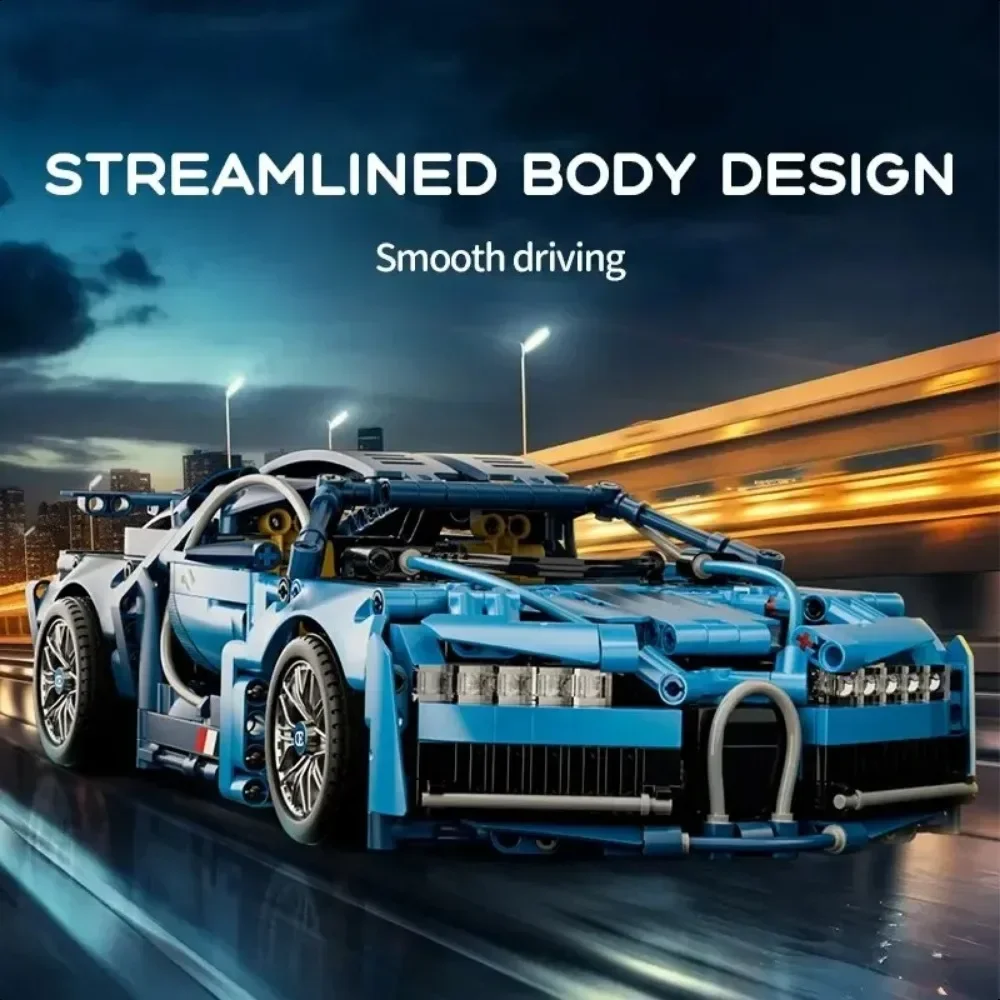 1:14 RC اللبنات لعبة رودستر مجموعة الطاقة الاختيارية سيارة اللبنات لعبة البناء هدية عيد ميلاد MOC رودستر نموذج #5