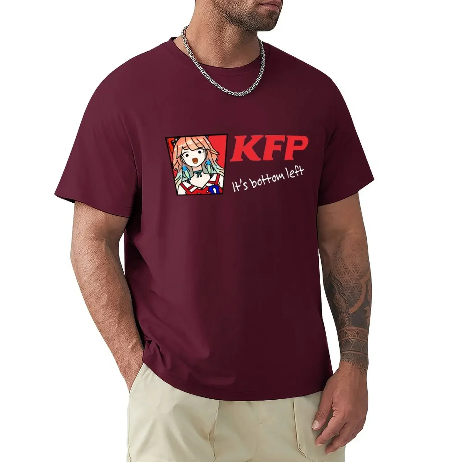 Hololive Takanashi Kiara KFP Logo T-Shirt edition funny t shirts hippie clothing mens designer clothes new in tops & tees 2024