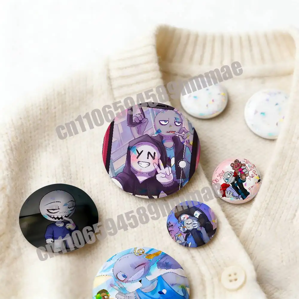 For Emblem Cover Brooch Button Hats Decoration Game Peter Y-Your Boyfriend Round Pins Insignia Badge 32mm