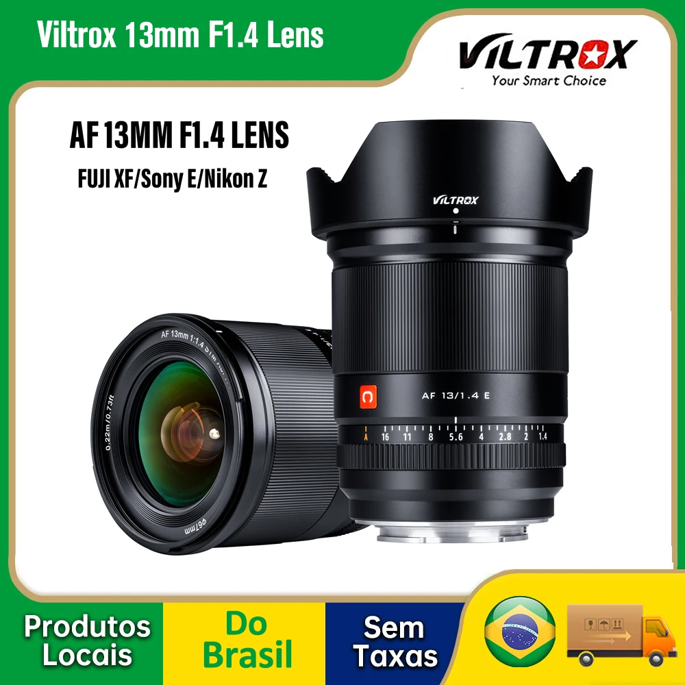 

VILTROX 13 мм для Sony E Nikon Z Fuji X Mount Lens F1.4 с большой диафрагмой и автофокусом, сверхширокоугольный объектив для камеры APS-C