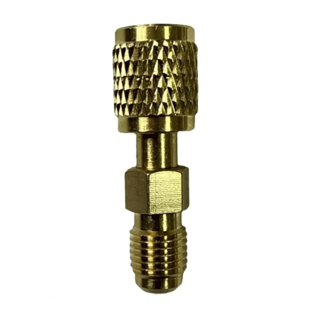 Vacuum Pump Adapter Thread Adapter Universal R32 R454b Refrigerant Brass Adapter for Easy Installation of Gauge Hose Connector