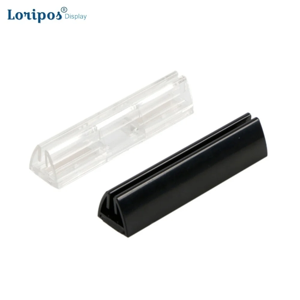 Plexiglass Holder Magnetic Slot Base Plexiglass Stand with Label Clips Fasten Acrylic Panels Plexiglass Sheets