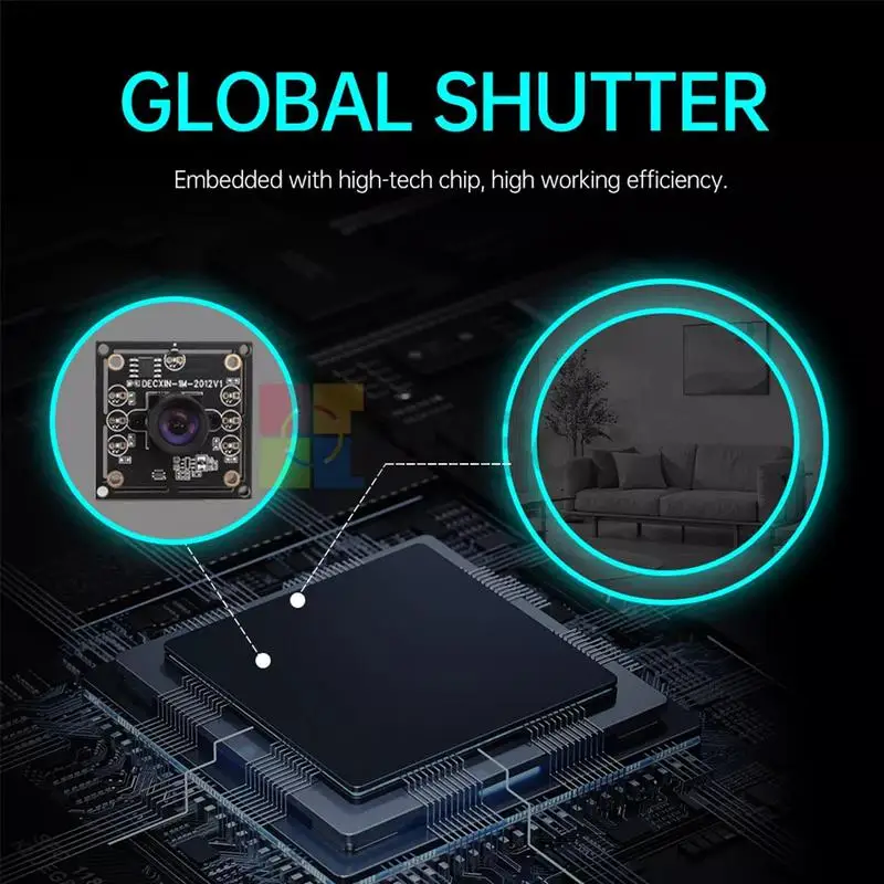Kameramodul für Computer 1 Megapixel Kameramodulplatine OV9732 Sensor 1280 x 720P Webcam-Platine Weitwinkelobjektiv Computer