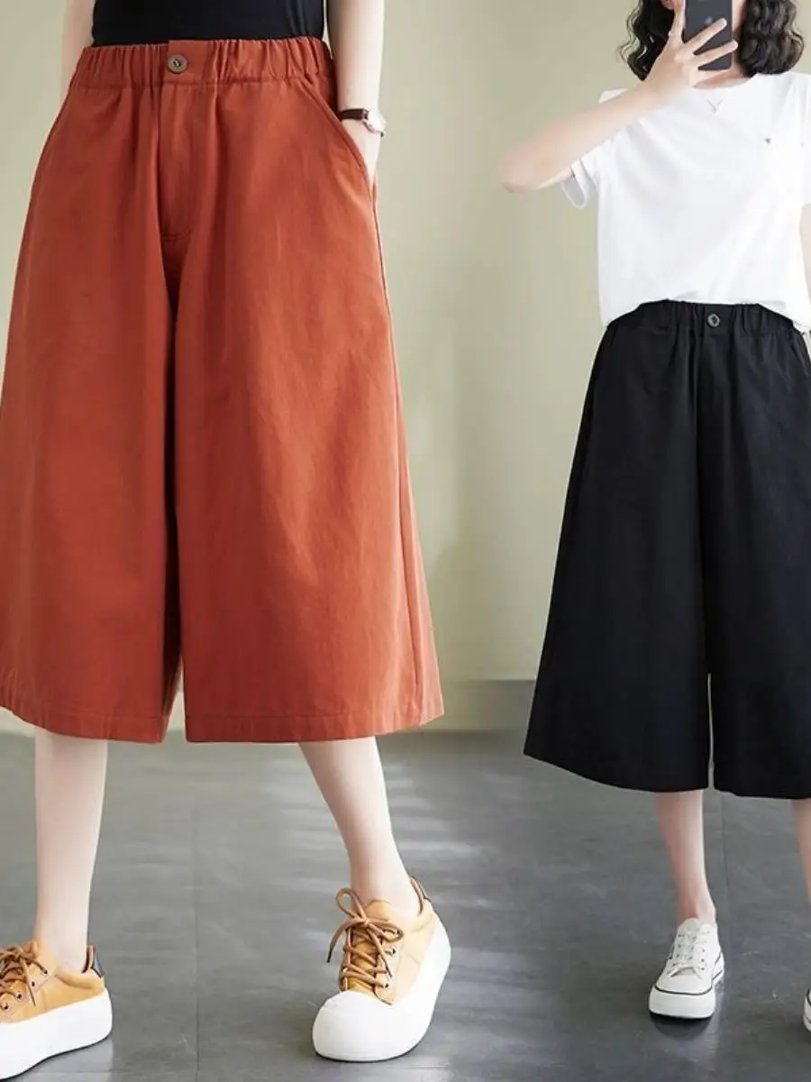 calcas-femininas-plus-size-de-algodao-casuais-soltas-de-sete-oitavos-com-cintura-elastica-e-bolsos-versateis-e-modeladoras-para-o-verao