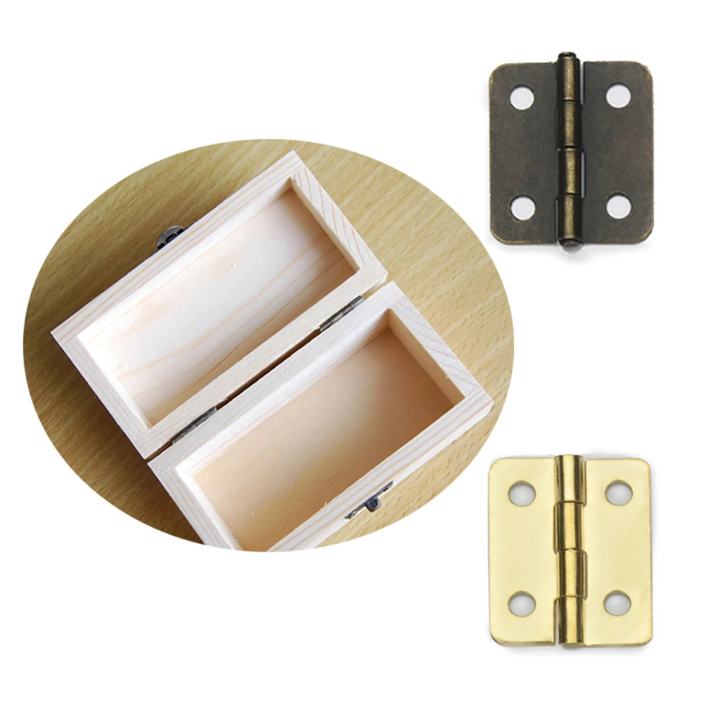 

20pcs Spring Self Closing Hinges Stainless Steel Durable Smooth Action Ideal for Jewel Cases Boxes Hardware Accessories