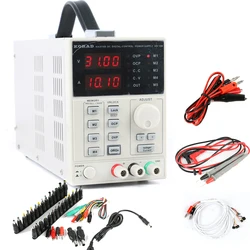 KORAD KA3010D Precisione programmabile variabile regolabile 30V 10A 0,01V 0,001A Alimentatore CC da laboratorio digitale lineare + Set jack CA CC