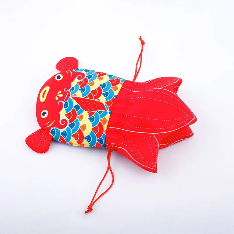 Lucky Koi Small Cloth Bag Gift Bag Gift Bag Jewelry Small Item Storage Bag Bedroom Aroma Pendant Fragrance Bag Empty Bag