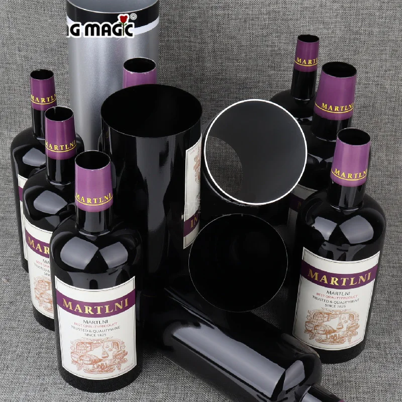 Multiplying Bottles/Moving Increasing Black Bottles(10 Bottles) Magic Tricks Stage Gimmick Mentalism Illusion Magia Classic Toy