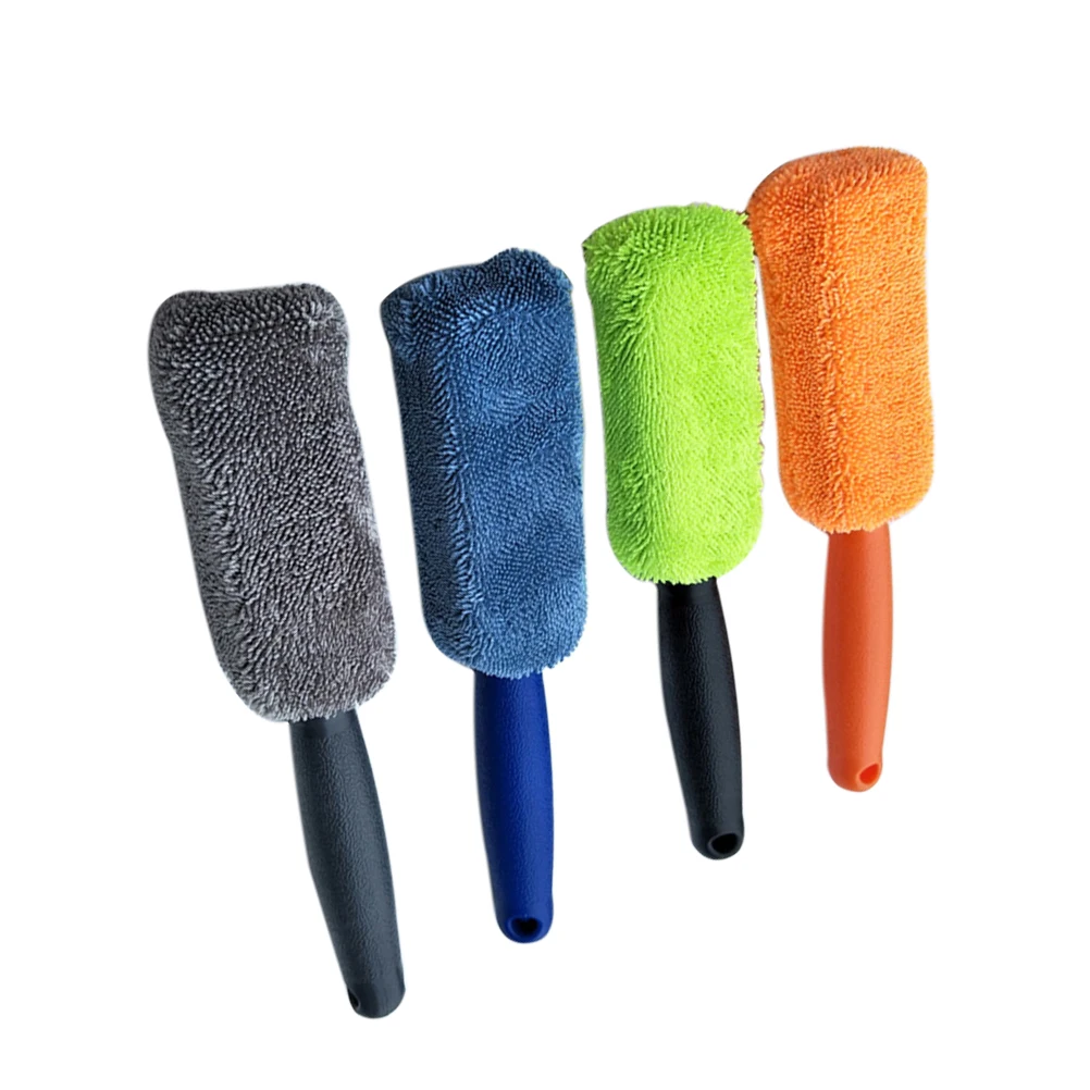 

4 Pcs Car Cleaning Accessory Products Supplies Wheel Tire Brush Accessories Hub