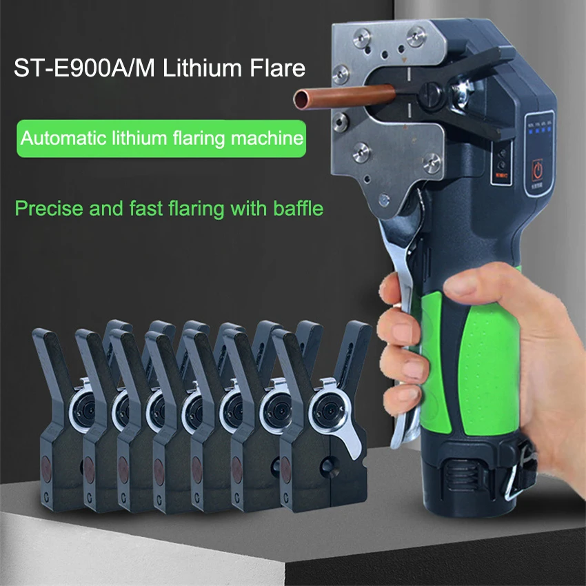 ST-E900A Automatic Lithium Battery Electric Power Copper Tube Flare Tool Air Conditioner Refrigerator Cordless Auto Flare