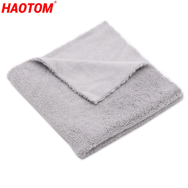 1PCS 310GSM 40x40cm Super Thick Plush Edgeless Microfiber Towels Car Care Cleaning Cloths Microfibre Polishing Detailing Drying