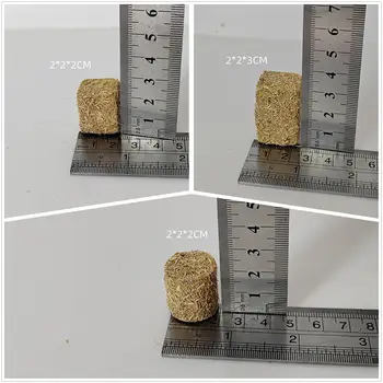 4件式模擬乾草堆比例模型擺飾 娃娃屋農場草垛微縮場景模型 DIY家居裝飾工藝品 8 最佳銷售 農舍裝飾 - №1