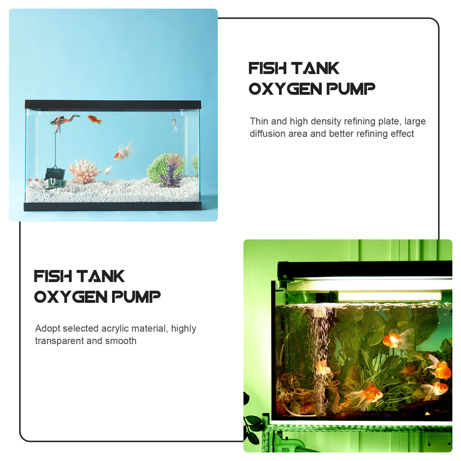 

1Set Co2 Diffuser Acrylic Carbon Dioxide Diffuse System Aquarium Tool Suction Cup High Density Refining Plate for Fish Tank