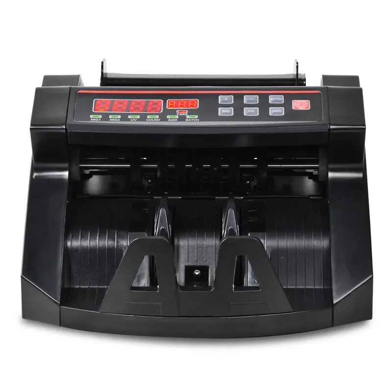 5088 Black Digital Screen Multi National Currency Money Detector for US Dollar Euro Foreign Cash Counter Cross Border Trade