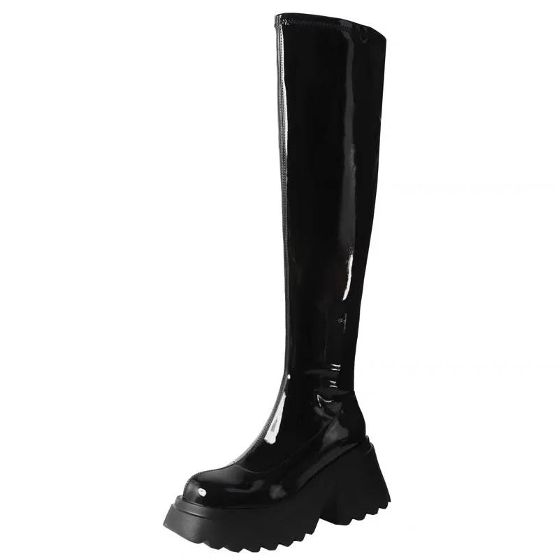 Women\'s Boots 2022 New Knee High Boots Thick High-heeled Platform Autumn Winter /knee High Boots/medium Boots/short Boots