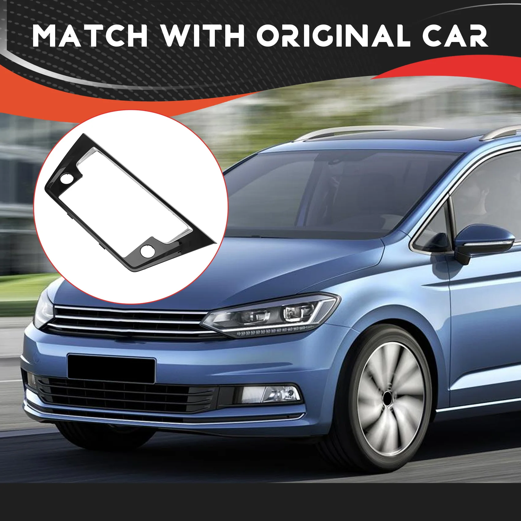 

For VW Touran 5T Painted Piano Black Mechanical Screen MIB Decorative Frame 5TD 858 069 F 5TD858069F