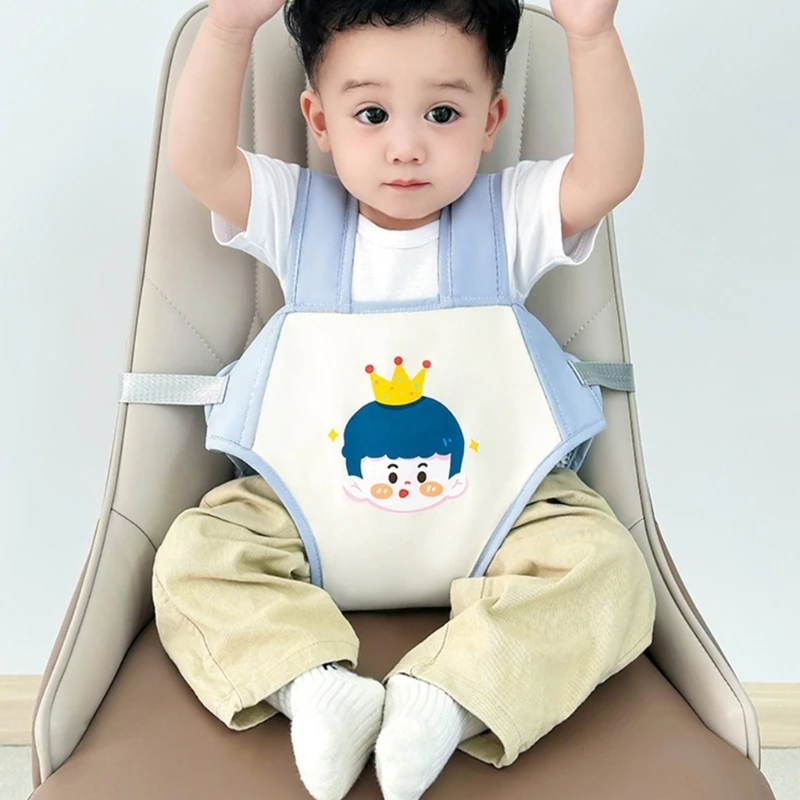 Portable Baby Dining Chair Safety Strap Toddler High Chair Harness Belt Feeding Boosters for Travel Home Restaurants Pink