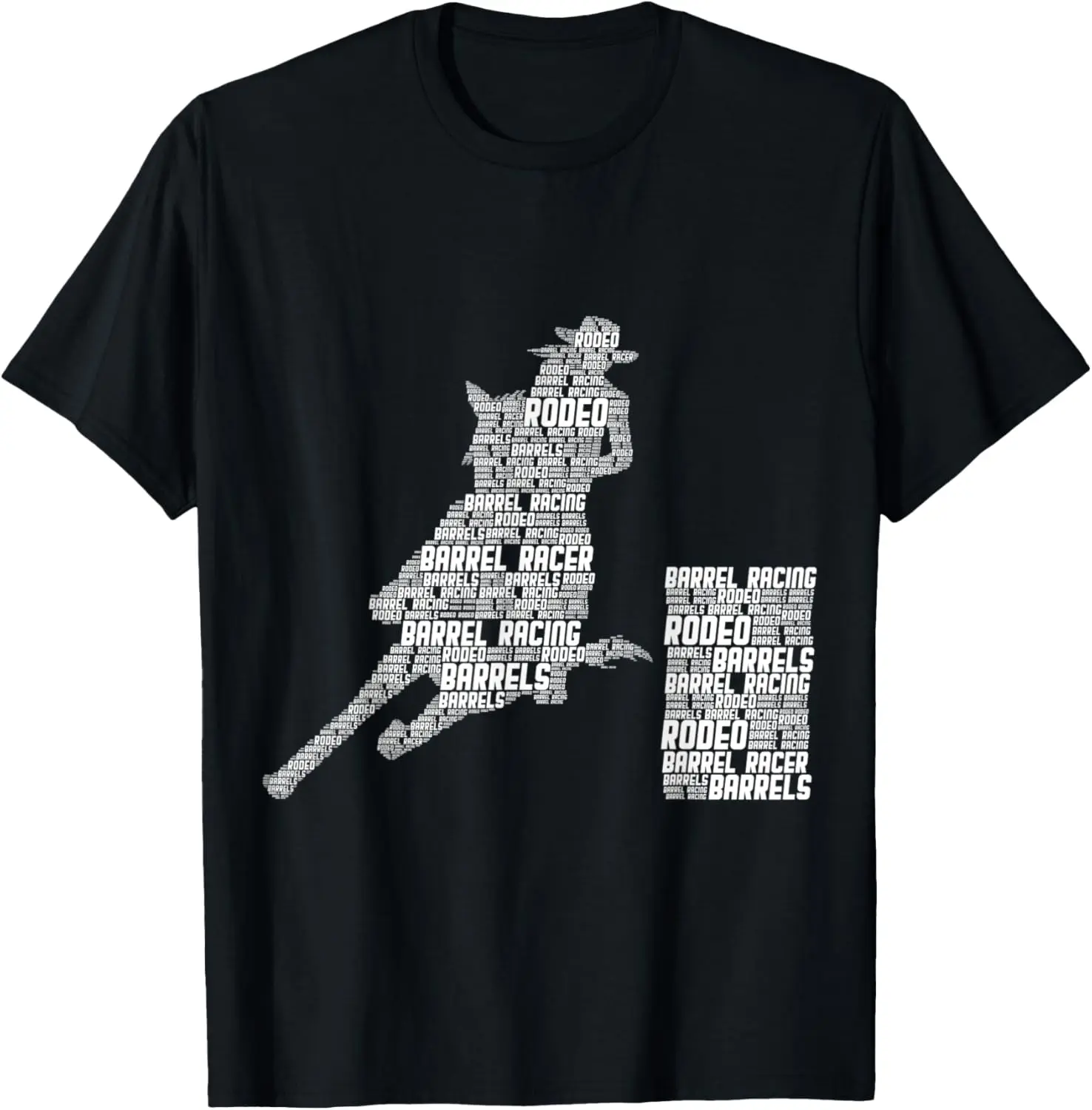 Barrel Racing Horse Barrel Racer Rodeo Cowgirl niñas mujeres camiseta