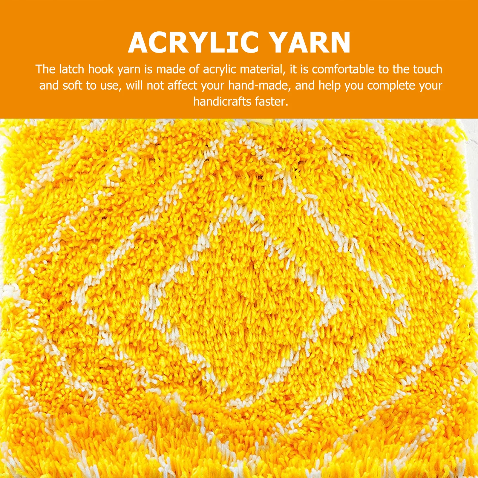 

30Pcs Craft Yarn for Latch Hook DIY Home Decor Projects Colorful Precut Acrylic Wool for Making Rugs Pillows Blankets Knitting