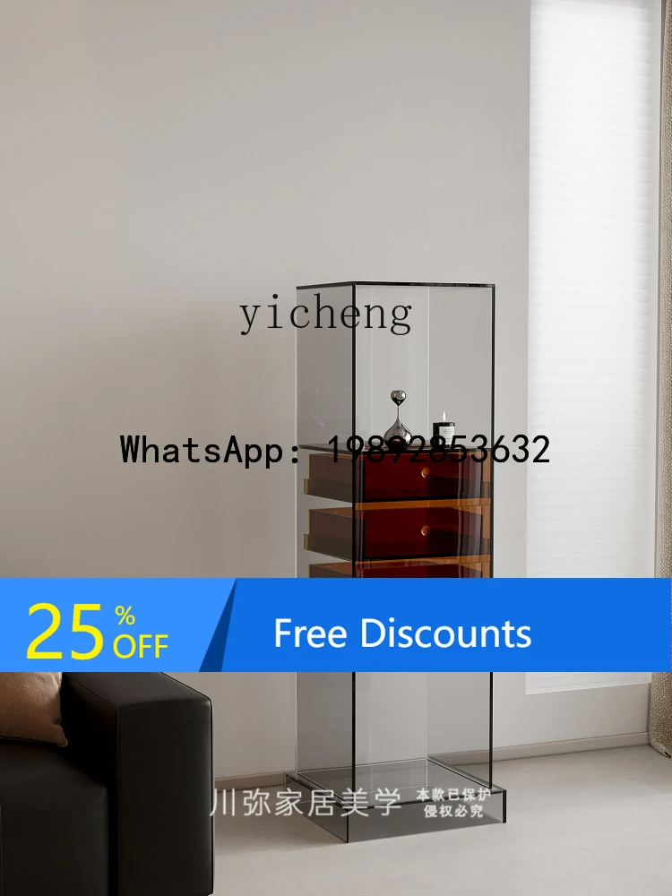 

acrylic living room display cabinet household light luxury figure cabinet display living room wine cabinet