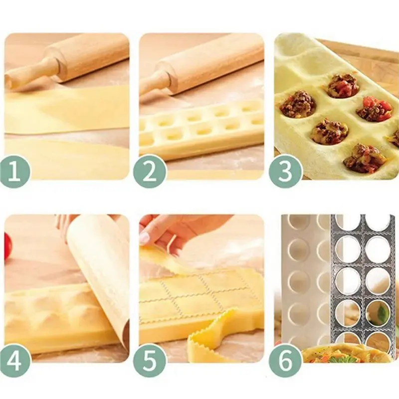 A03F-Ravioli Mold With XL 2.5Inch Squares Authentic Italian Tray