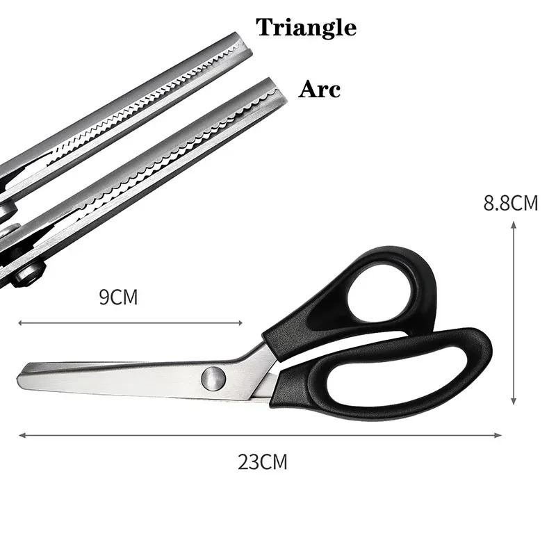 Tailor Scissors Pinking Shears Zig Zag Sewing Cut Serrated Lace Scissors Sewing Accessories Fabric Scissors DIY Sewing Tool